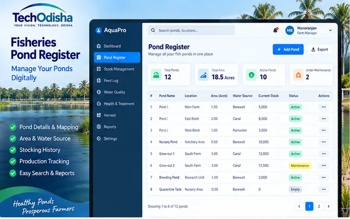 Pond register