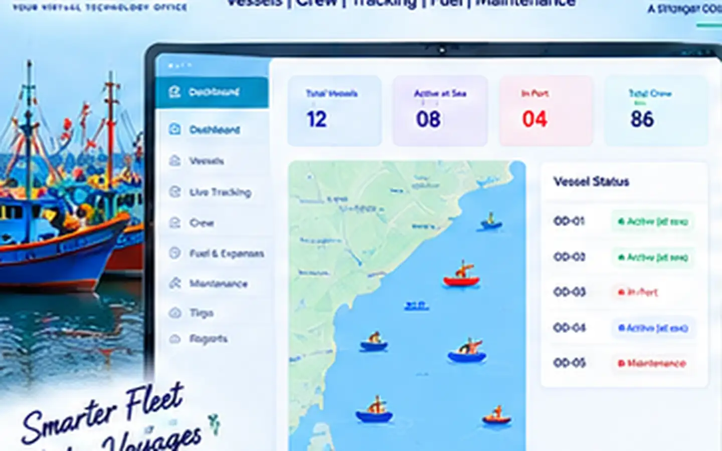 Marine & Fleet Management Software dashboard